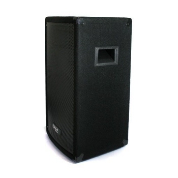 Ibiza - DISCO15B - Altavoz Trapezoidal pasivo de 3 vías con Controlador de Graves de 15/38cm - 700W - Negro