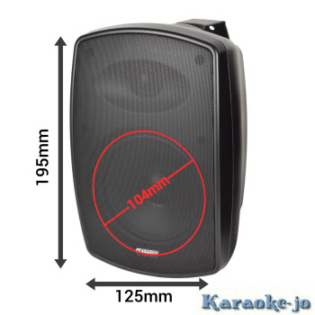 Zwarte 4 Inch Buiten speakers met Bluetooth versterker