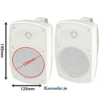 Power Dynamics speakerset & versterker - 4-zone stereo - 400W - Wit | Audio Installaties