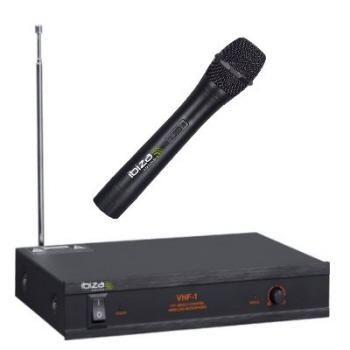 Micro Main Sans Fil Ibiza PORTHAND12 207.5MHz - Pour Enceintes PORT8VHF-BT à PORT15VHF-BT