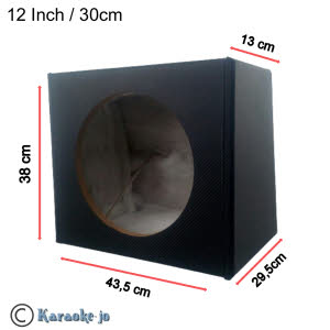 MHB-12 PA Subwoofer Luidspreker 12 Inch (30 Cm) - Krachtige Bas, 300W, Zwart